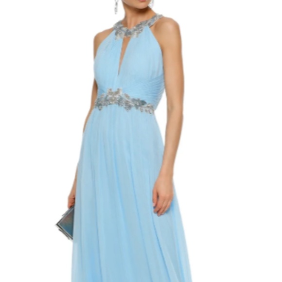 Marchesa Notte Silk-chiffon gown - Picture 2 of 8